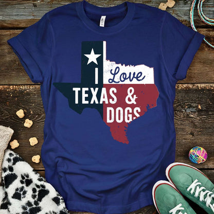 Texas & Dogs T-Shirt Navy / S T-Shirt