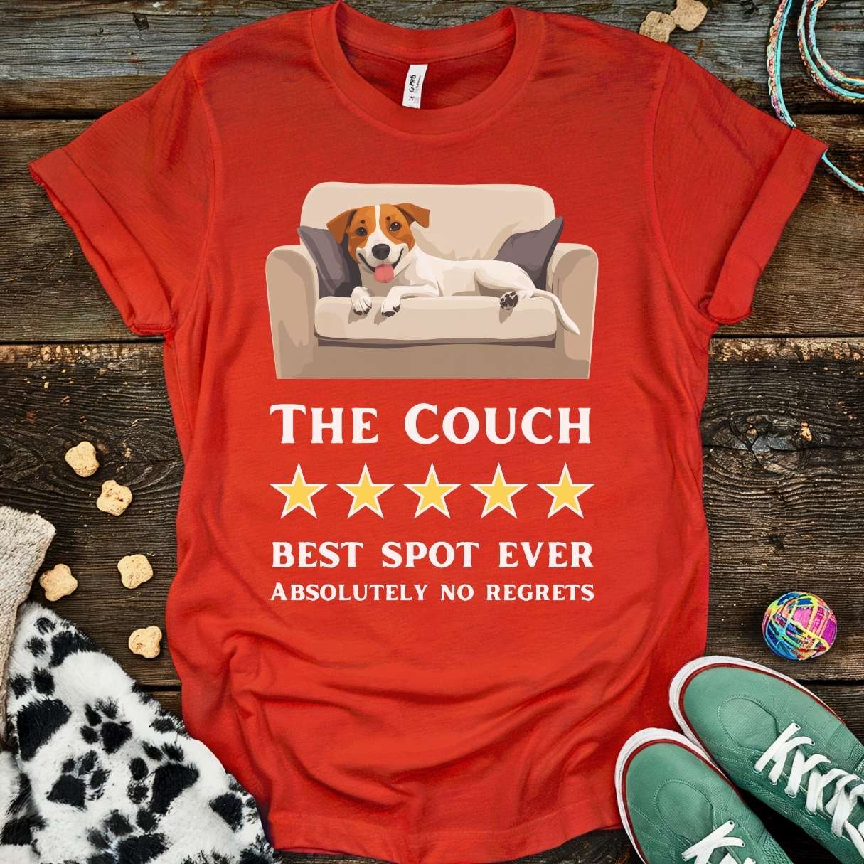 The Couch 5-Star T-Shirt Red / S T-Shirt