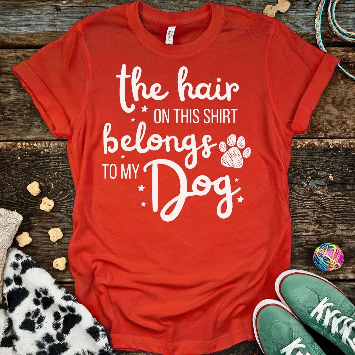 The Hair On This T-Shirt Red / S T-Shirt