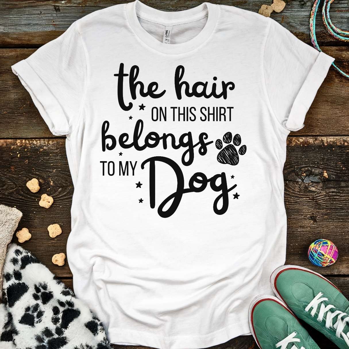 The Hair On This T-Shirt White / S T-Shirt