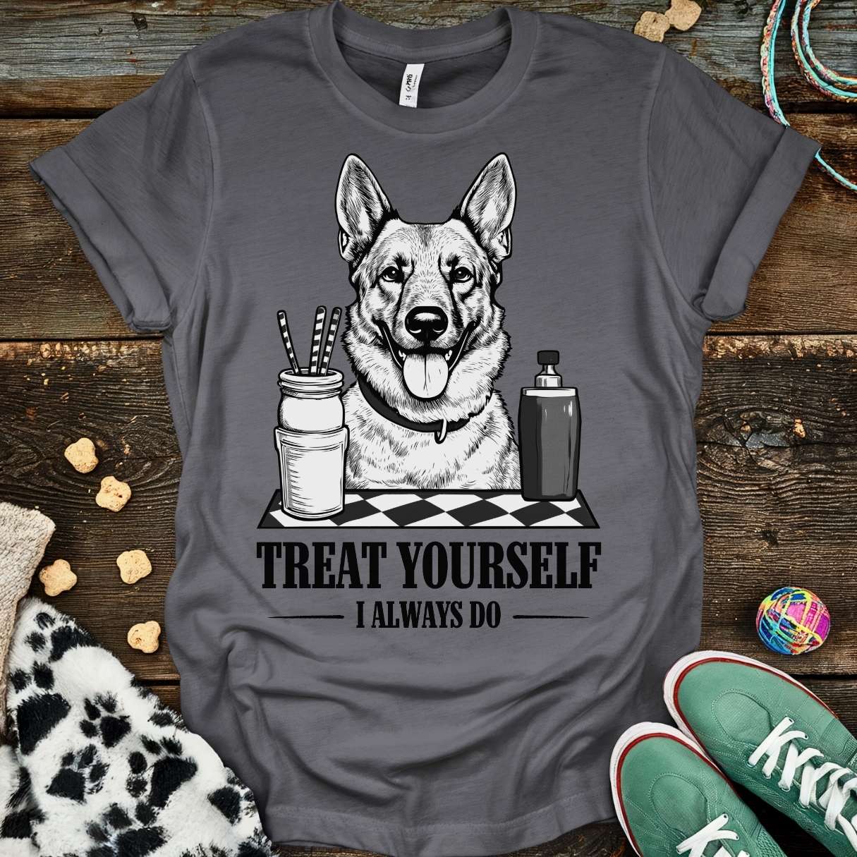 Treat Yourself T-Shirt Charcoal / S T-Shirt