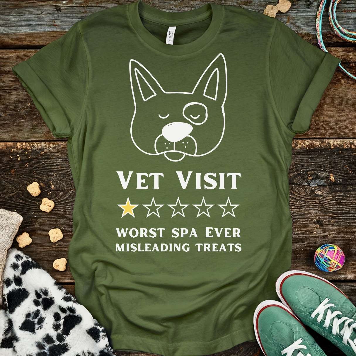 Vet Visit T-Shirt Military Green / S T-Shirt