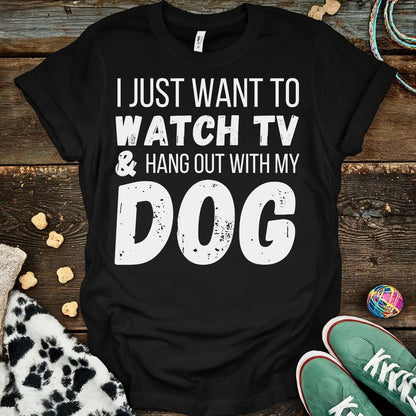 Watch TV T-Shirt Black / S T-Shirt