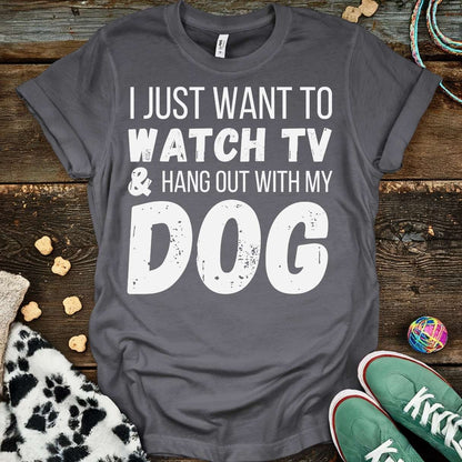 Watch TV T-Shirt Charcoal / S T-Shirt