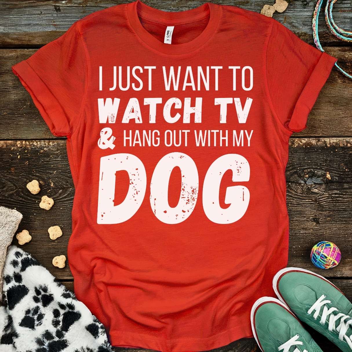 Watch TV T-Shirt Red / S T-Shirt