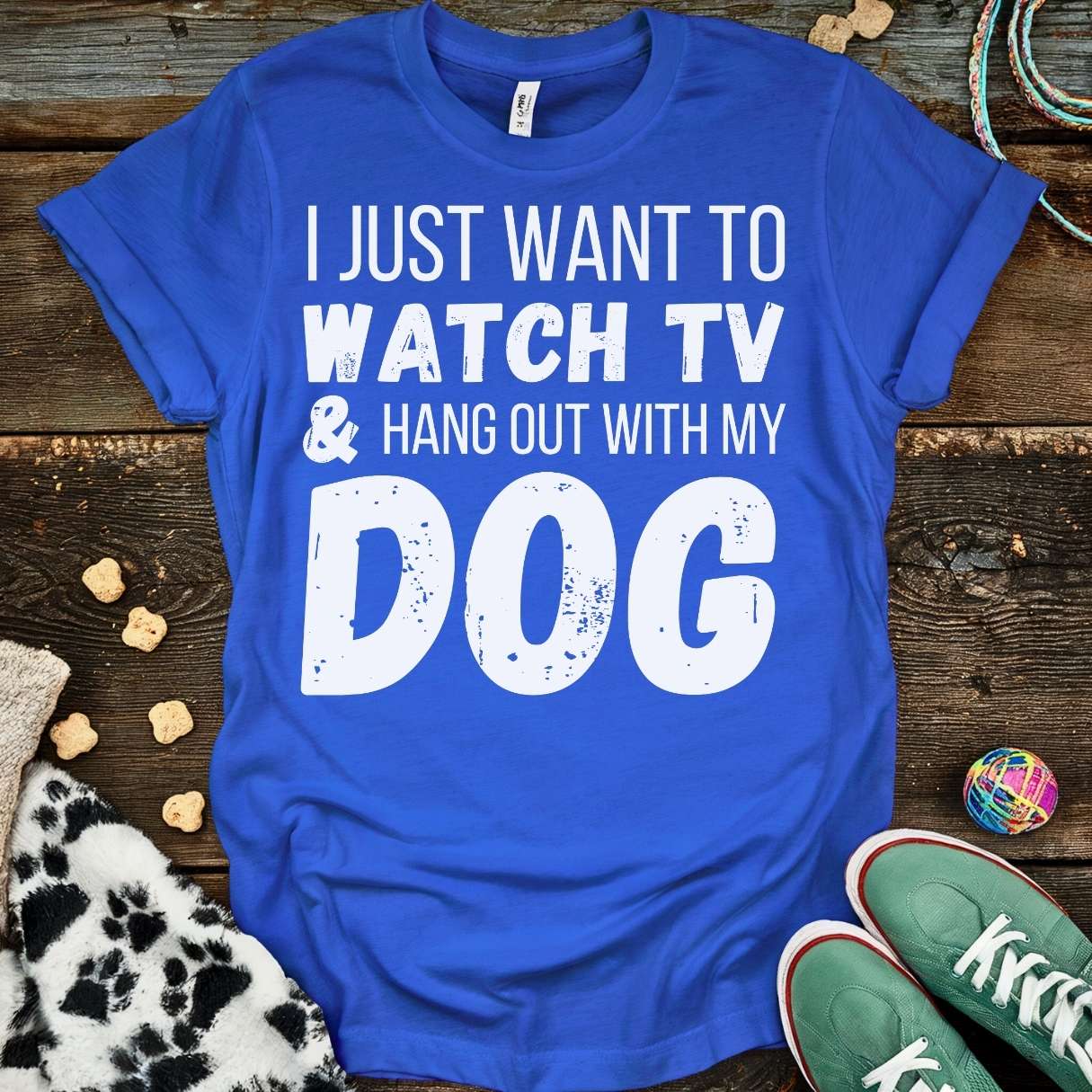 Watch TV T-Shirt Royal / S T-Shirt