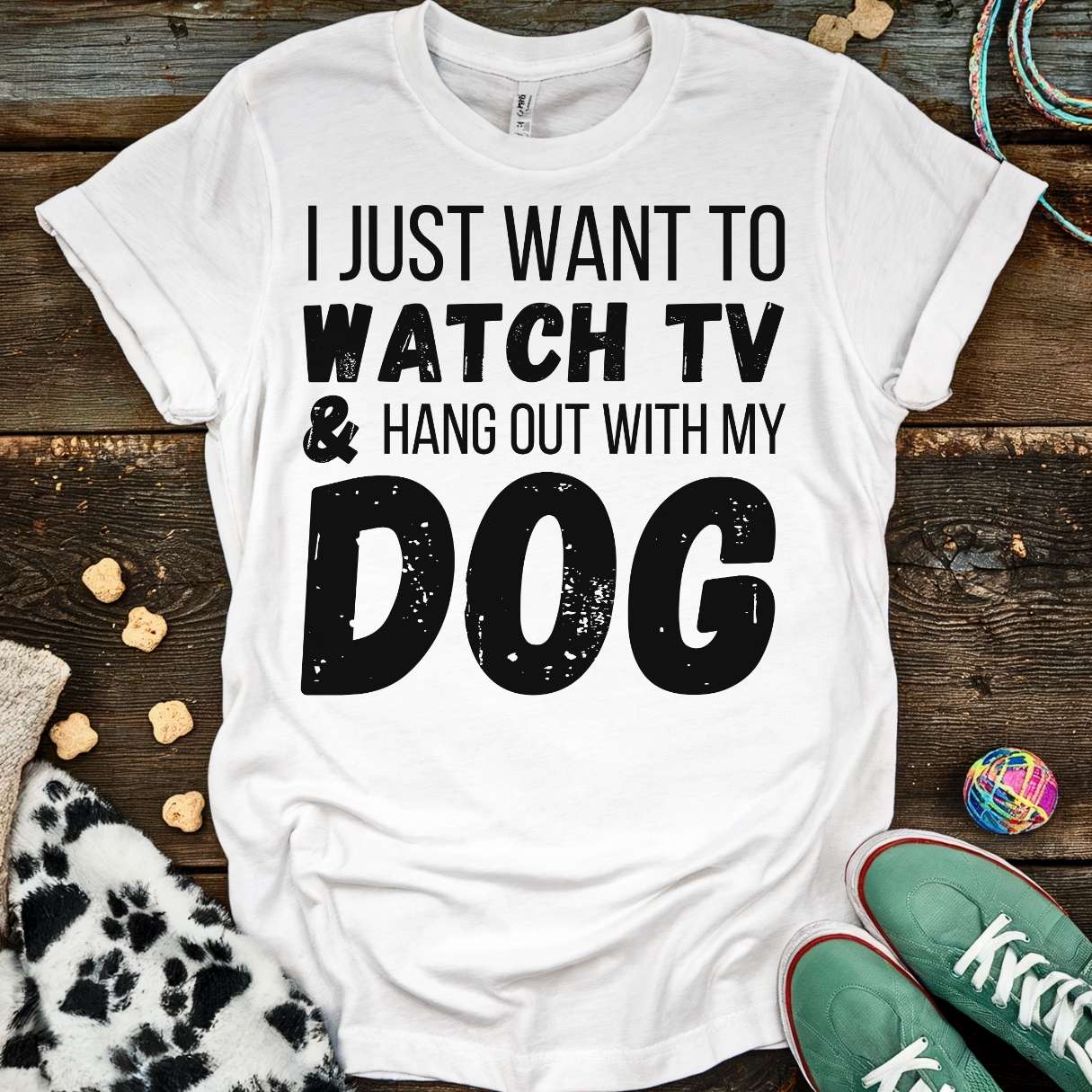 Watch TV T-Shirt White / S T-Shirt