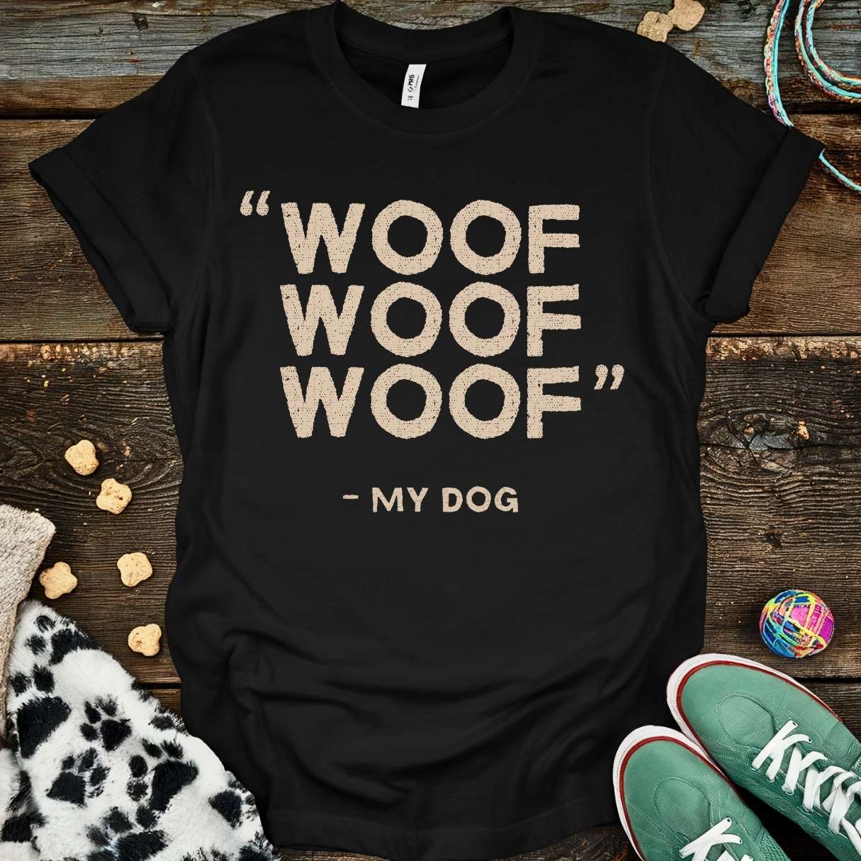 Woof Woof Woof T-Shirt Black / S T-Shirt