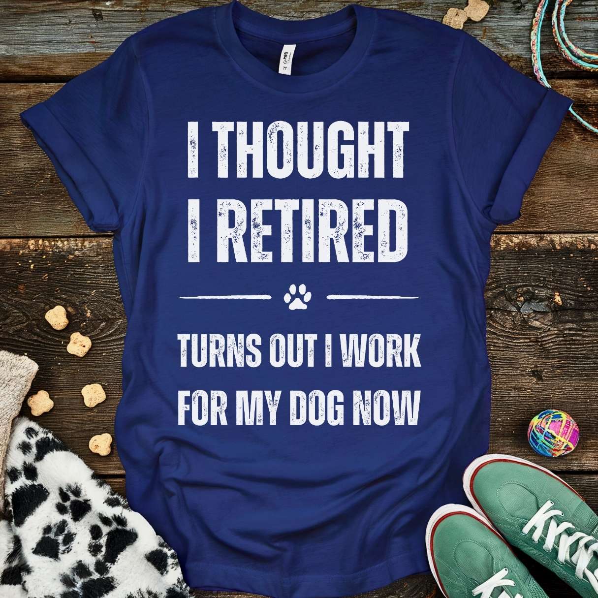 Work For Dog T-Shirt Navy / S T-Shirt