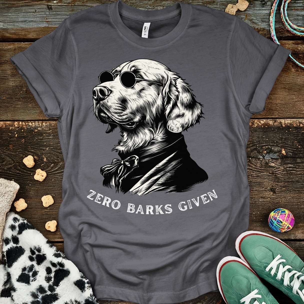 Zero Barks T-Shirt Charcoal / S T-Shirt