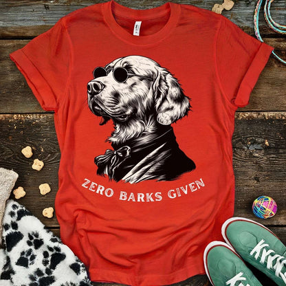 Zero Barks T-Shirt Red / S T-Shirt